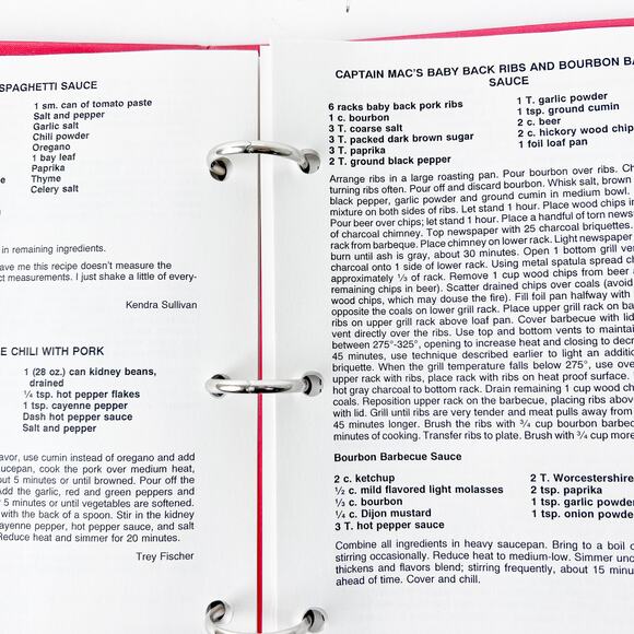 First Favorites Cookbook First USA Financial Austin TX 2001 Employees Recipes - Picture 5 of 9